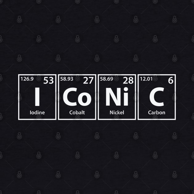 Iconic (I-Co-Ni-C) Periodic Elements Spelling by cerebrands